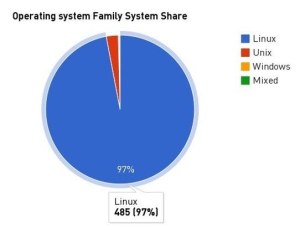 Netto dominio di Linux nel settore supercomputing.